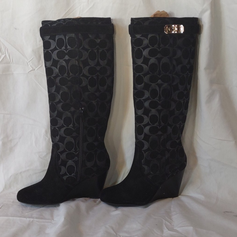 Coach Calf high Boots.